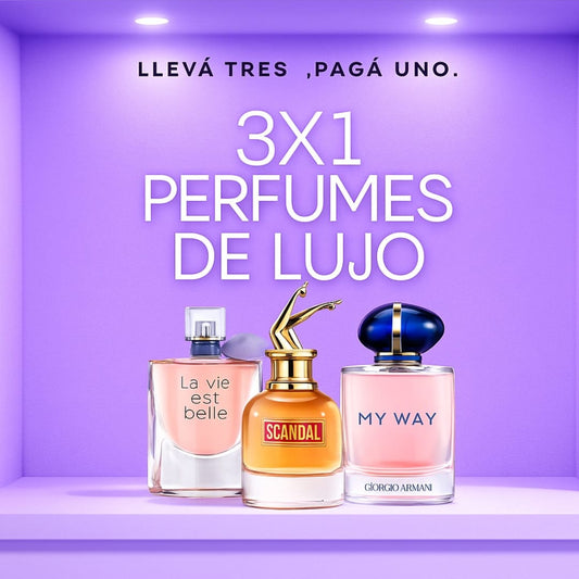 3x1 | La Vie Est Belle + Scandal + My way 50ml
